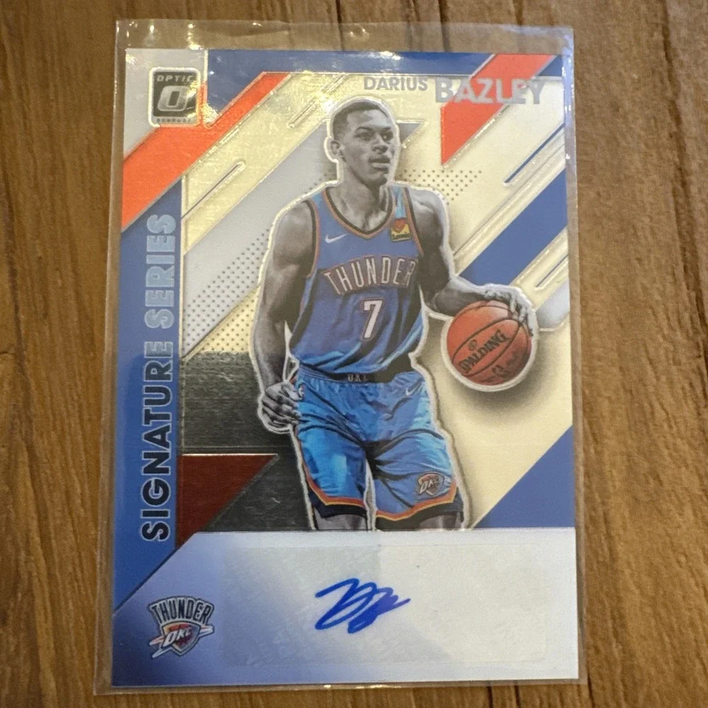 2019-20 Donruss Optic Signature Series Darius Bazley Prizm Auto SS-DBZ